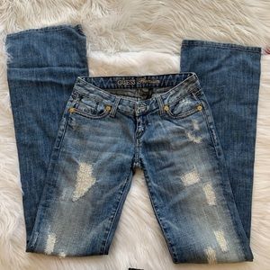 Guess Foxy Flare medium wash flare leg jeans
